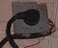 Example of another handyman electrical code violation.  